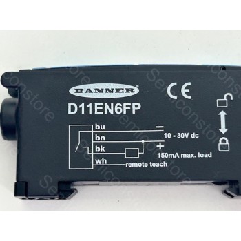 BANNER D11EN6FP Plastic Fiber Optic Sensor
